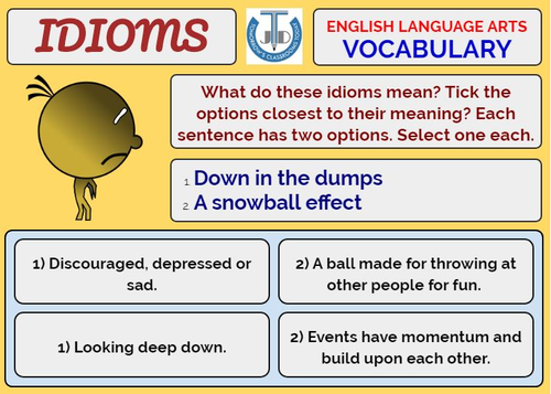 Idioms 66 Boom Cards Teaching Resources
