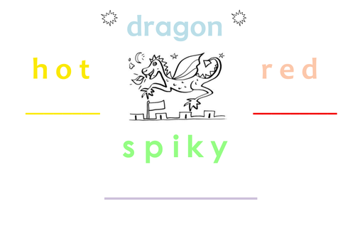 Dragon Phonics Writing Sheet
