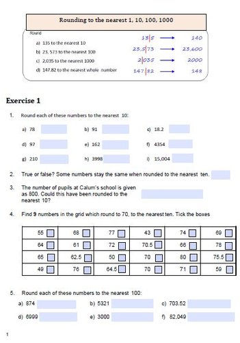 New Functional Skills Maths-Full Lesson on Estimation-Rounding and ...