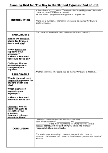 KS3 Year 7 'The Boy in the Striped Pyjamas' SoW | Teaching Resources