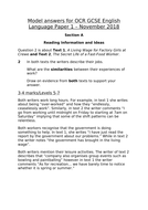 Levels 5,7 and 9 model answers (OCR GCSE English Language ...