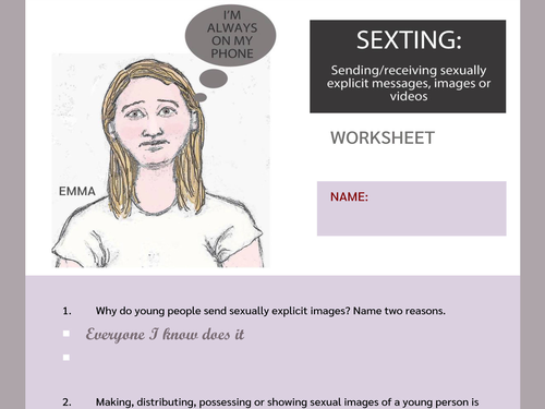Sexting And Assertiveness Worksheets Uk Teaching Resources 