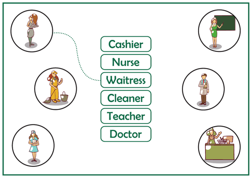 Occupation Printable Flash Cards, Coloring pages, Matching worksheets ...