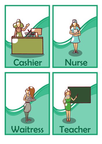 Occupation Printable Flash Cards, Coloring pages, Matching worksheets ...