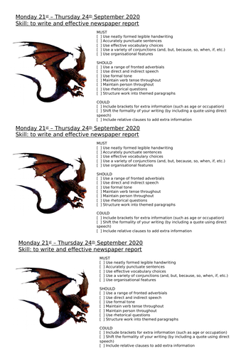 Dragonology: Year 4 Chronological Report (Newspapers) | Teaching Resources