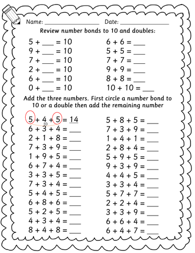 year-3-lks2-maths-adding-3-or-4-numbers-using-number-bonds-and-doubles-teaching-resources