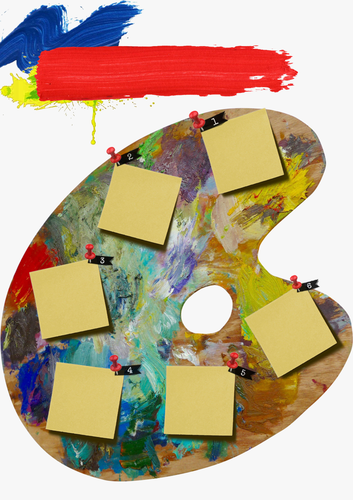 Art Palette Homework Sheet | Teaching Resources