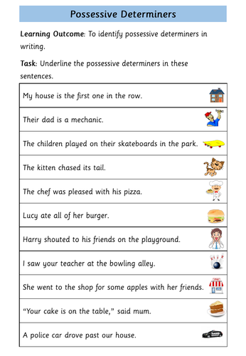 possessive-determiners-teaching-resources