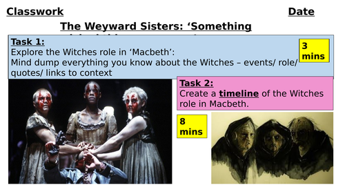 presentation of the witches in macbeth