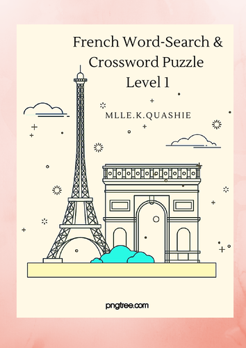 French Crossword & Word-search, Worksheets | Teaching Resources