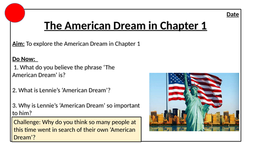The American Dream in Chapter 1: Of Mice and Men