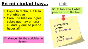 Year 7 Spanish Viva 1 Module 5 Mi Ciudad Teaching Resources