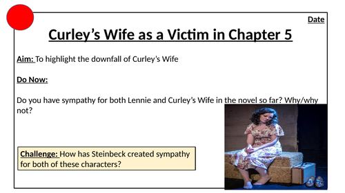 Curley's Wife as a Victim in Chapter 5