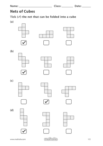 Nets of Cubes | Teaching Resources