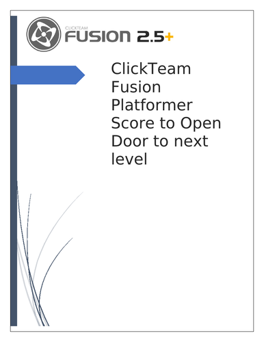 Clickteam Fusion Platformer Tutorial - Score to open door to next level