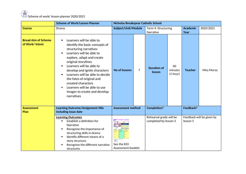 ks3-drama-narrative-teaching-resources