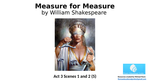 A Level Literature: (5) 'Measure for Measure' - Act 3 Scenes 1 and 2 ...
