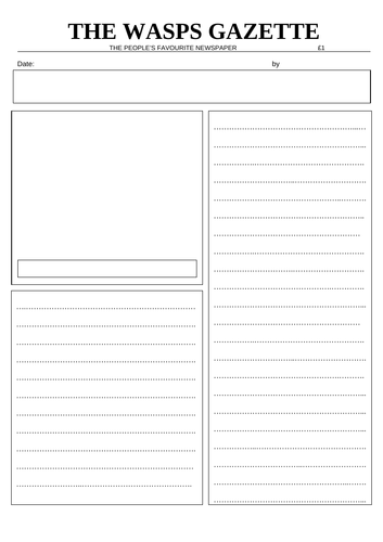 VE Day Newspaper Report KS2 Teaching Resources