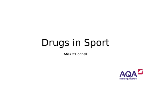 AQA A Level PE Chapter 6.5 Drugs in Sport