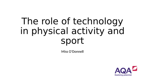 AQA A Level PE Chapter 6.8 Technology in Sport