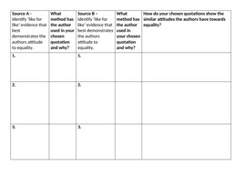 Language Paper 2 Question 4 Practise AQA | Teaching Resources