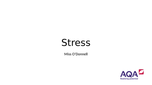 AQA A Level Chapter 5.1 Stress Management