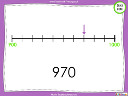 number line to 1000 year 3 reasoning