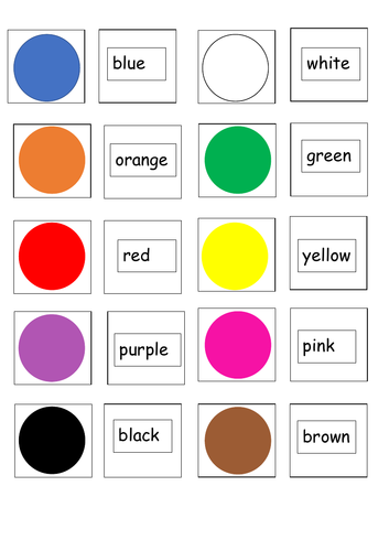 Colours snap game | Teaching Resources