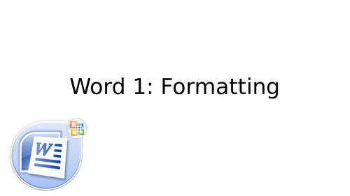 Word Processing Essentials 1 - Text Formats, Keyboard Shortcuts ...
