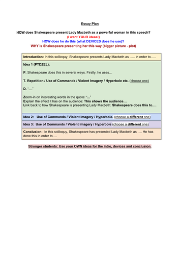 Macbeth argumentative essay who is to blame picture