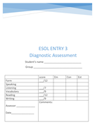 Form filling esol