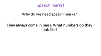 speech marks year 2 worksheet tes