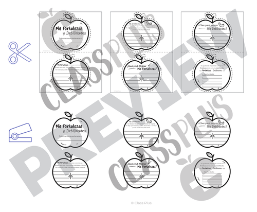 Mis Fortalezas Y Debilidades Libro De La Manzana Spanish Version Teaching Resources