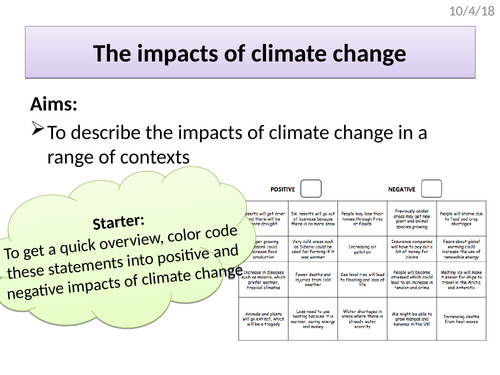 climate change case study for students