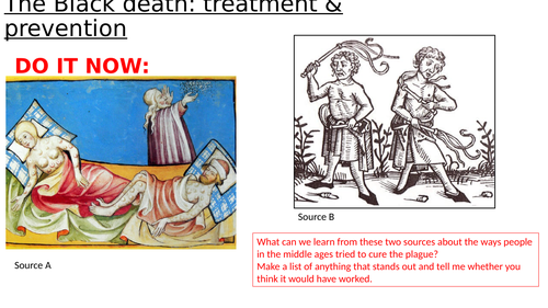 Black death treatment and prevention