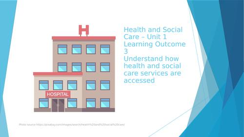 NCFE CACHE Technical Award in Health and Social Care Level 2 Unit 1 LO3 (how services are accessed)