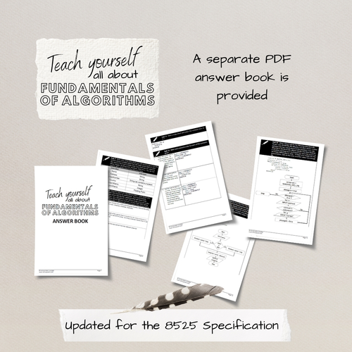 Algorithms AQA GCSE Computer Science Workbook (8525) | Teaching Resources