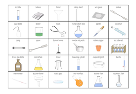 Chemistry lab equipment - Bingo Cards (KS3/4) | Teaching Resources