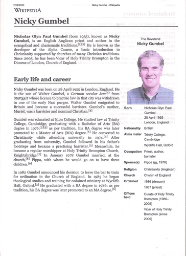 Alpha Course and Nicky Gumbel Teaching Resources