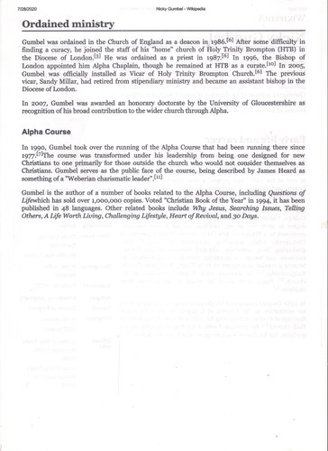 Alpha Course and Nicky Gumbel Teaching Resources