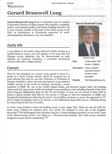Alpha Course and Nicky Gumbel Teaching Resources