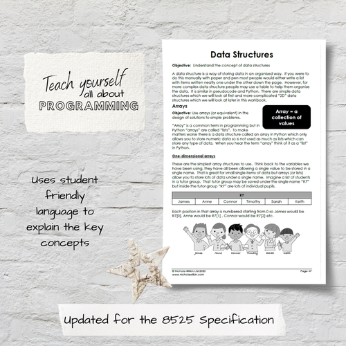Python Programming AQA GCSE Computer Science Workbook (8525) | Teaching ...
