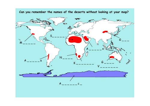 Deserts Planning and Resources | Teaching Resources