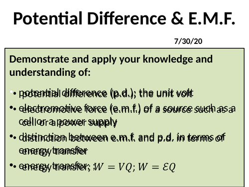 PD & EMF