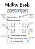 maths book presentation expectations