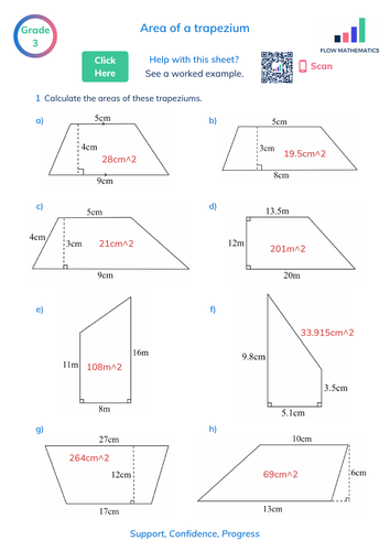 Area of a trapezium | Teaching Resources