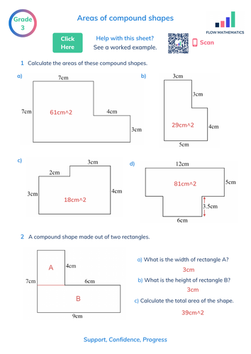 Areas of compound shapes | Teaching Resources