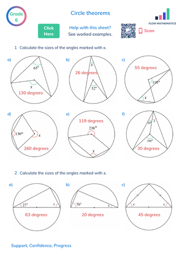 Circle theorems practice | Teaching Resources