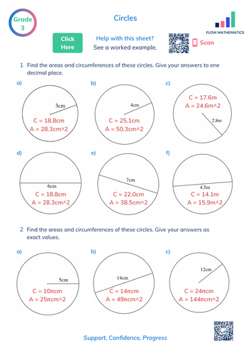 Area and circumference of circles | Teaching Resources