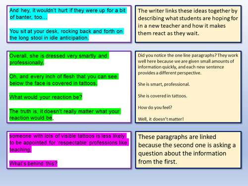 Paragraphing for Effect | Teaching Resources